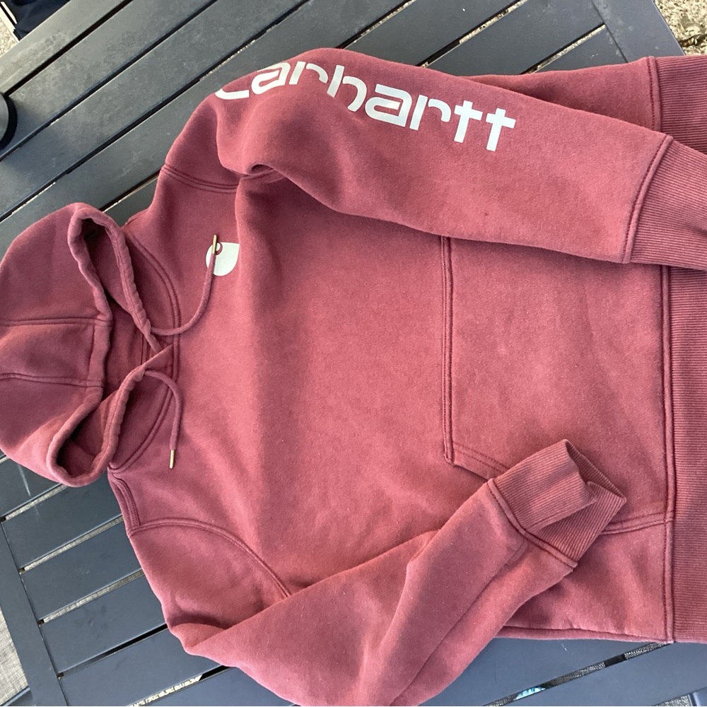Carhartt Burgundy Hoodie Womens